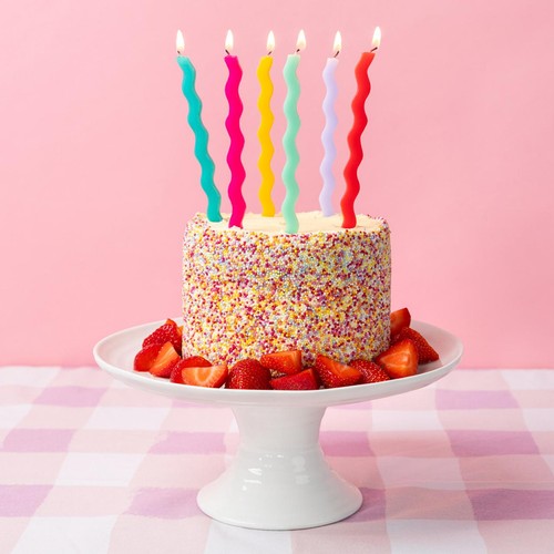Talking Tables Wavy Rainbow Birthday Candles