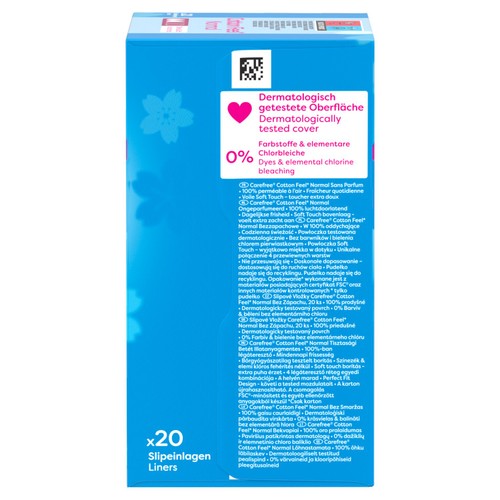 Carefree Cotton Breathable Pantyliners Single Wrapped