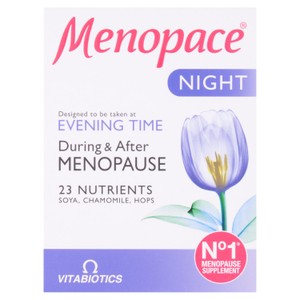 Vitabiotics Menopace Night Hormonal Tablets 