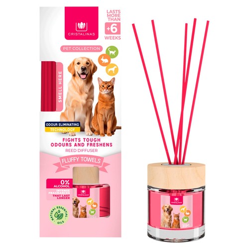 Cristalinas Pet Reed Diffuser Fluffy Towels
