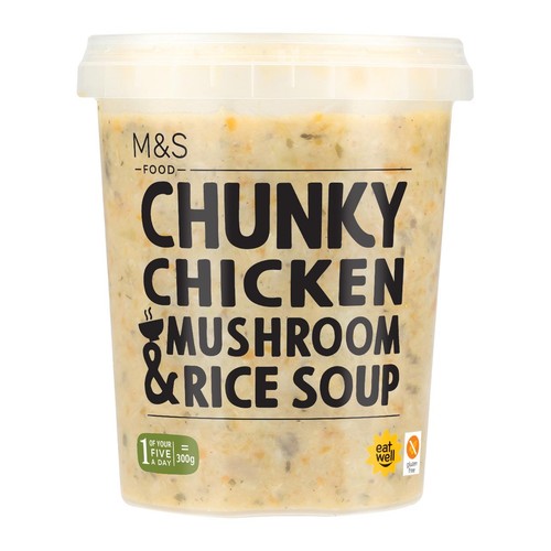 M&S Chunky Chicken Mushroom & Rice Soup