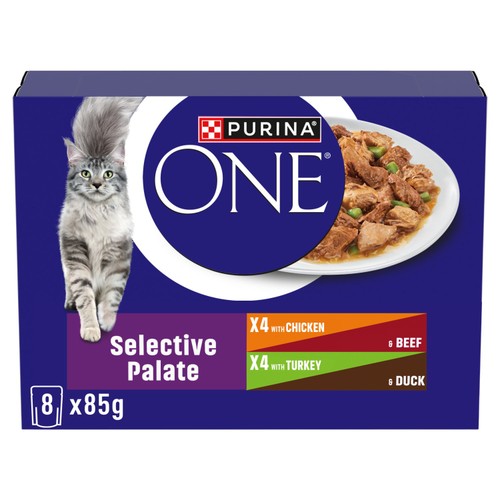 Purina One Mini Fillets Selective Palate Wet Cat Food