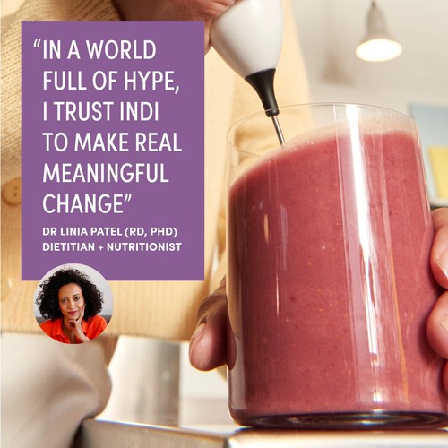 INDI Daily Gut Berry Flavour High Fibre Powder