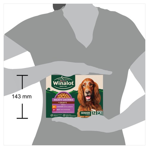 Winalot Meaty Chunks Senior Mixed in Gravy Wet Dog Food