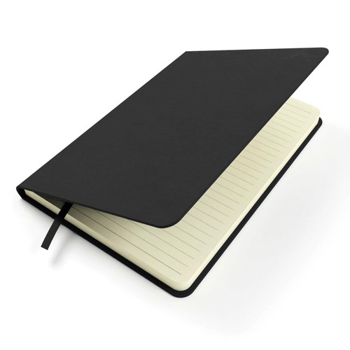 Sinclairs Silvine A4 Executive Soft Feel Notebook, 160 Pages, Black