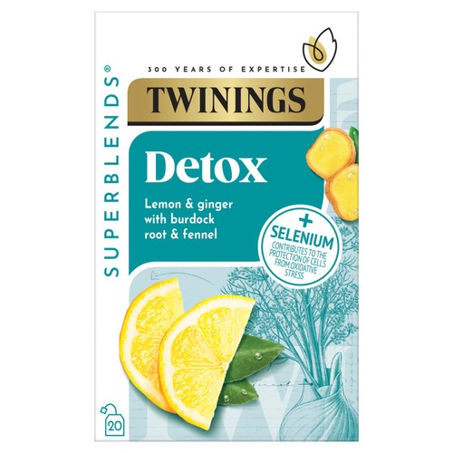 Twinings Superblends Detox with Lemon, Ginger & Fennel