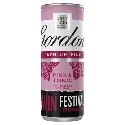 Gordon's Pink Gin & Tonic Can