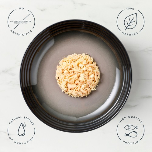 Encore Natural Wet Cat Food Tin Chicken Breast with Cheese in Broth