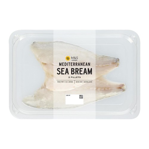 M&S 2 Mediterranean Sea Bream Fillets