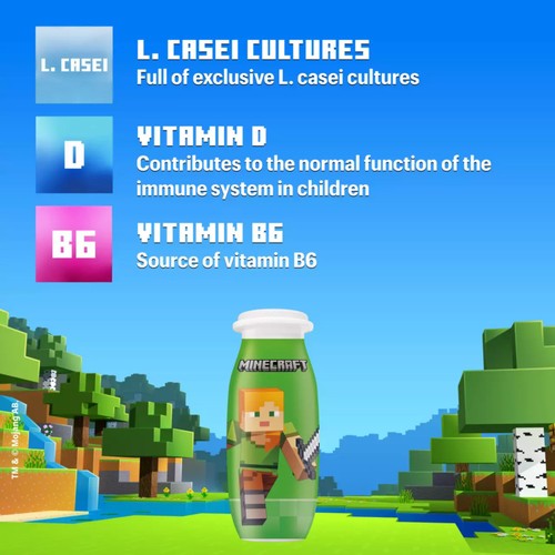 Actimel Kids Strawberry Banana Yoghurt Drink