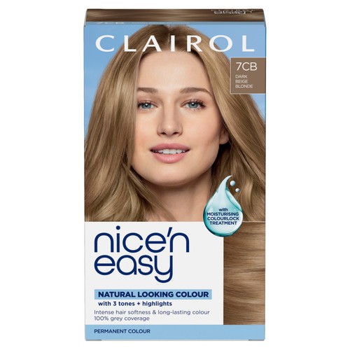 Clairol Nice'n Easy Creme Permanent Hair Dye 7CB Dark Champagne Blonde
