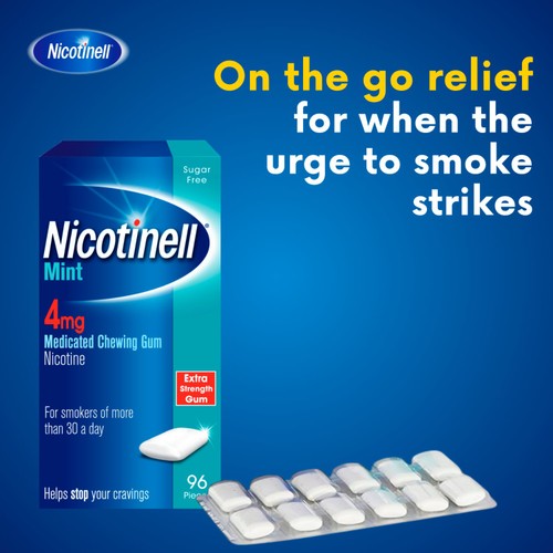 Nicotinell Nicotine Gum Stop Smoking Aid Mint 4mg