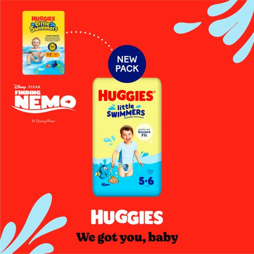 Huggies Little Swimmers Swim Nappies, Size 5-6 (12-18kg)