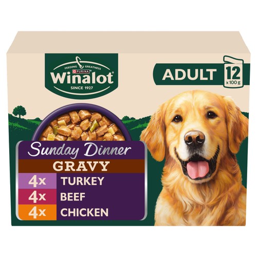 Winalot Sunday Dinner Mixed in Gravy Wet Dog Food 