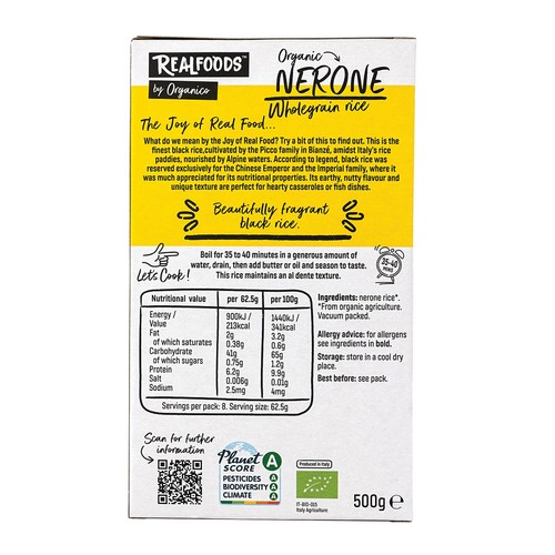 Realfoods Organic Nerone Wholegrain Rice