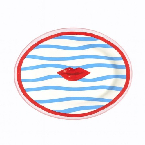 Eleanor Bowmer Electric Coast Lips Serve Platter