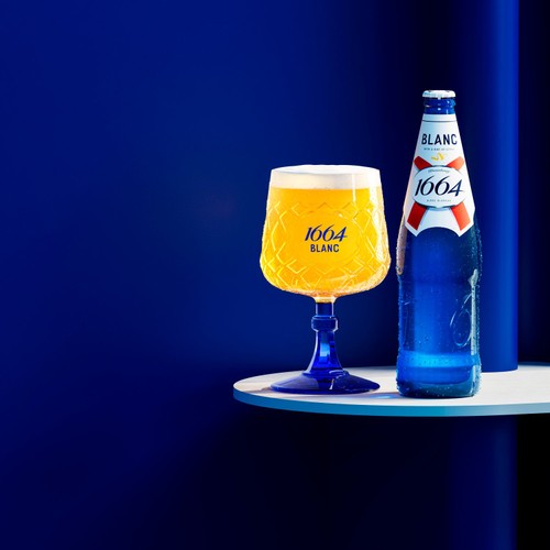 Kronenbourg 1664 Blanc Premium Lager Beer Bottle
