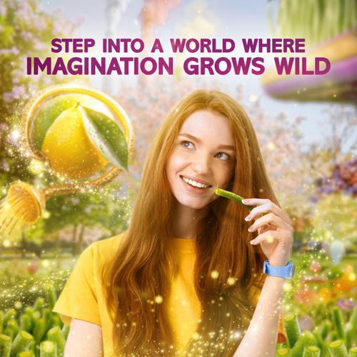Wonka Magic Garden Rope Sweets Lemon and Lime