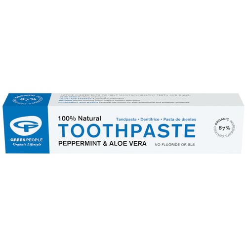 Green People Organic Toothpaste Peppermint & Aloe Vera, Vegan