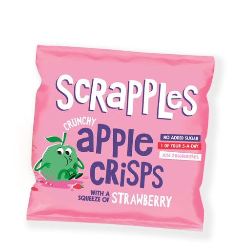 Scrapples Crunchy Apple & Strawberry Fruit Crisps