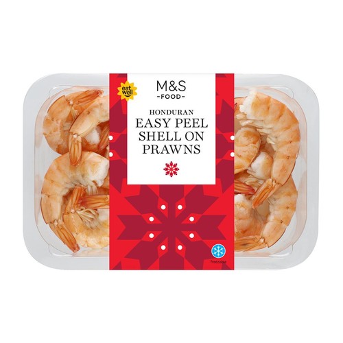 M&S Easy Peel Shell On Honduran Prawns