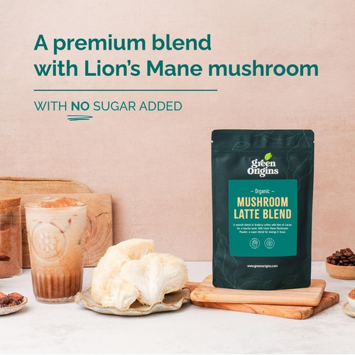 Green Origins Organic Super Mushroom Latte Blend 
