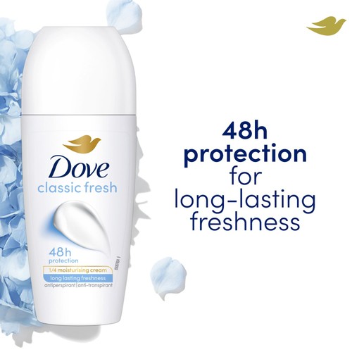 Dove Women Antiperspirant Deodorant Roll on Classic
