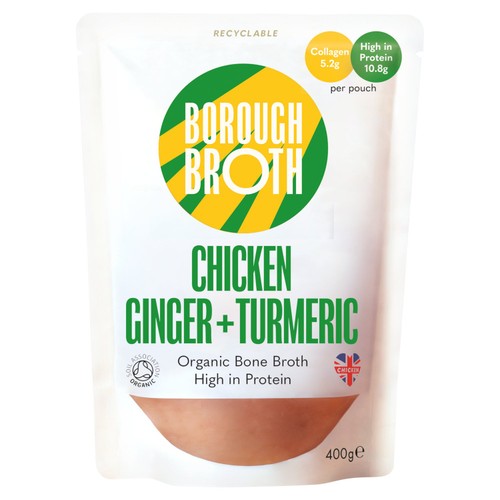 Borough Broth Organic Chicken Ginger & Turmeric Broth