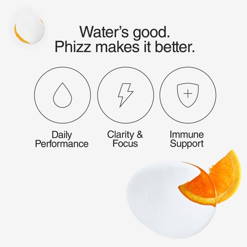 Phizz Orange 3-in-1 Hydration, Electrolytes & Vitamins Effervescent