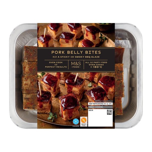 M&S Collection 16 BBQ Pork Belly Squares