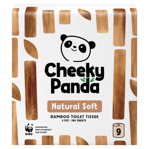 The Cheeky Panda Natural Colour Bamboo Toilet Tissue