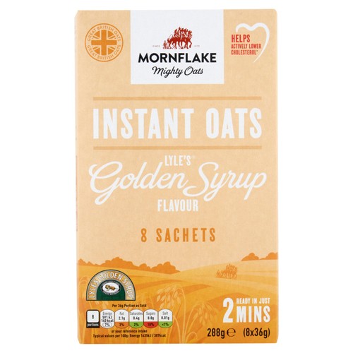 Mornflake Lyle's Golden Syrup Flavour Porridge Sachets Cereal