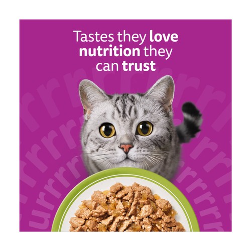 Whiskas 1+ Mixed Menu Adult Wet Cat Food Pouches in Jelly