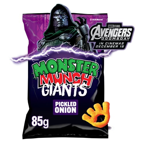 Walkers Monster Munch Giants Pickled Onion Sharing Bag Snacks
