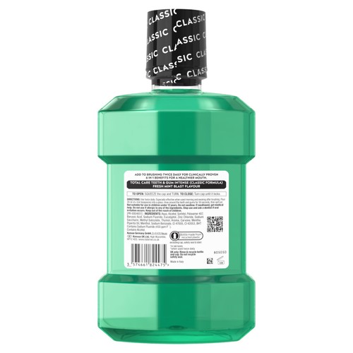 Listerine Total Care Teeth & Gum Intense Mint Classic Mouthwash