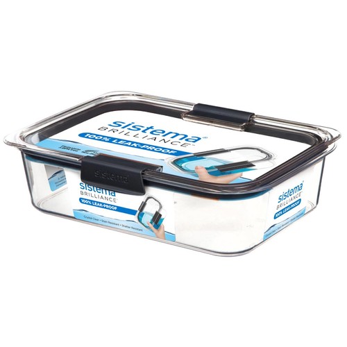 Sistema Brilliance Food Container 2L Airtight Leakproof Storage