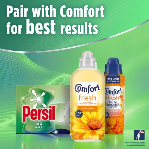 Persil Bio 3 in 1 Laundry Washing Detergent Capsules 26 Washes