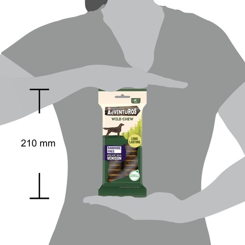 Adventuros Wild Chew Venison Medium Dog Treats