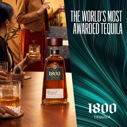 1800 Anejo Tequila 100% Blue Agave, Aged in Oak Barrels