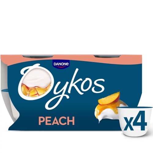 Oykos Peach Luxury Greek Style Yoghurt Dessert