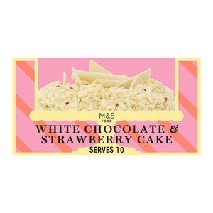 White Chocolate & Strawberry Cake