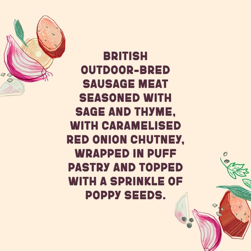 Higgidy Great British Pork & Onion Sausage Roll