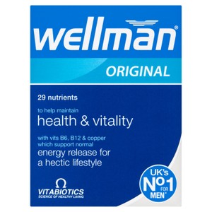 Vitabiotics Wellman Original Health & Vitality Tablets 