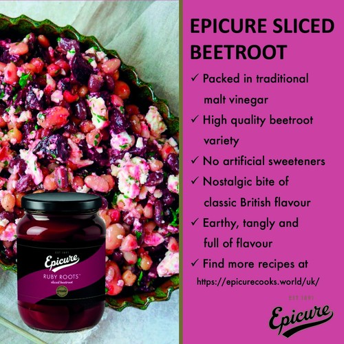 Epicure Ruby Roots Sliced Beetroot In Malt Vinegar