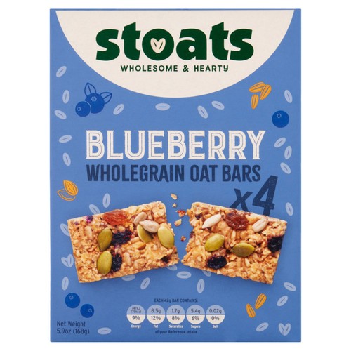 Stoats Blueberry & Honey Porridge  Oat Bars 