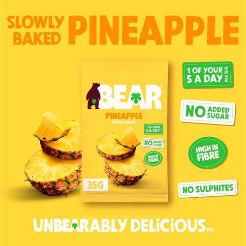 BEAR Fruit Dried Pineapple