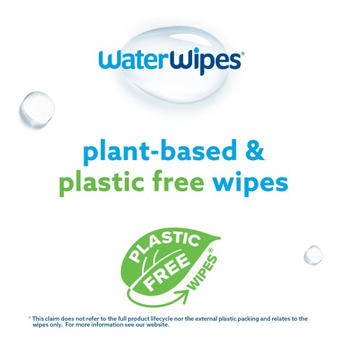 WaterWipes Baby Wipes Sensitive Weaning Plastic Free Wipes 720 Wipes 