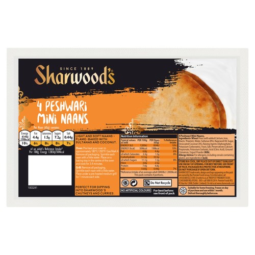 Sharwood's Peshwari Mini Naan Breads