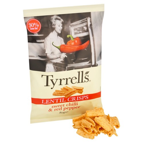 Tyrrells Lentil Sharing Crisps Sweet Chilli & Red Pepper