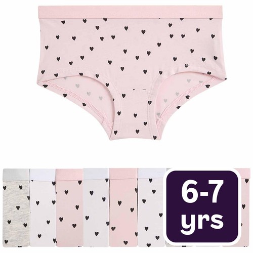 M&S 10P Core Heart Shorts, 6-7Y, Multi
